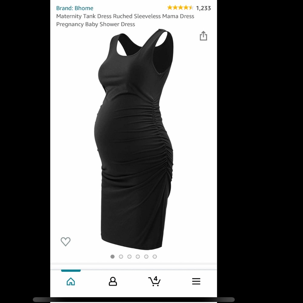 Black maternity dress